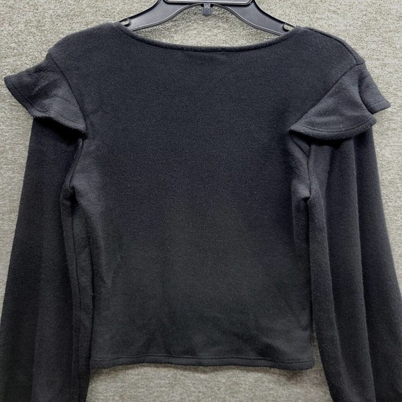 Sadie & Sage Black Cropped Sweater Women's Small (MSRP $50) - Picture 4 of 8
